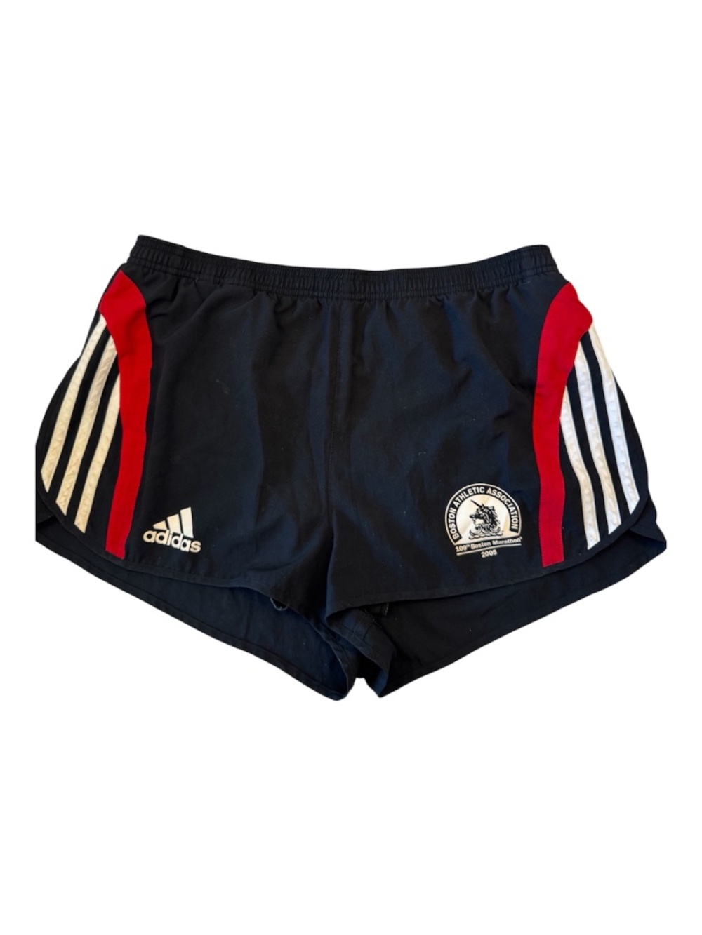 Men's Vintage Adidas Boston Athletic Association running shorts 109th marathon